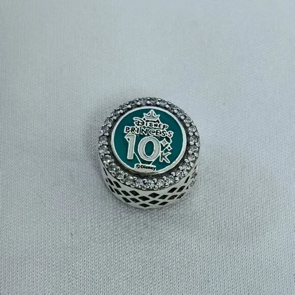 Pandora Run Disney 10K Pendant Dangle Charm, S925 Silver Jewelry - Picture 2 of 4